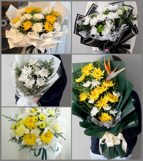山东莱芜钢城区里辛街道茶峪子村白事花束代送
